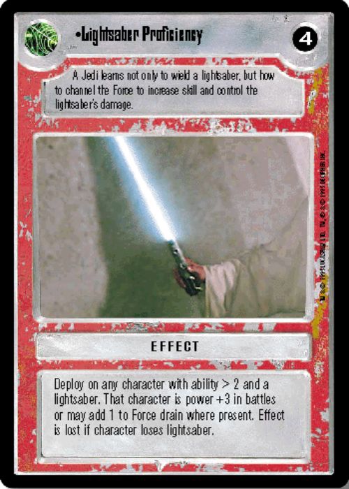 Star Wars CCG | Lightsaber Proficiency - Premiere | The Nerd Merchant