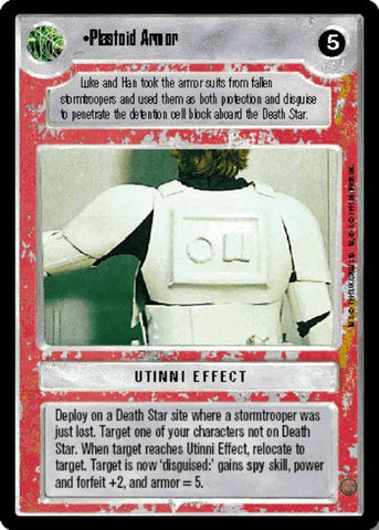 Star Wars CCG | Plastoid Armor - Premiere | The Nerd Merchant