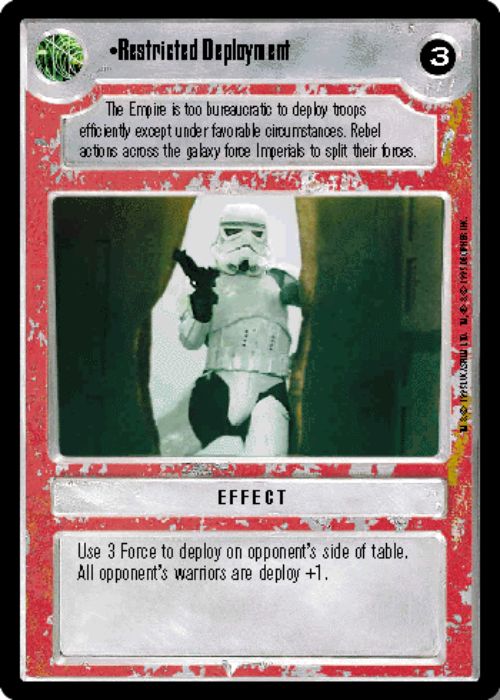 Star Wars CCG | Restricted Deployment - Premiere | The Nerd Merchant