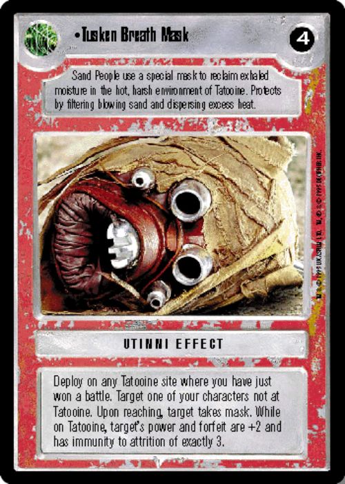 Star Wars CCG | Tusken Breath Mask - Premiere | The Nerd Merchant