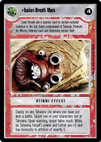 Star Wars CCG | Tusken Breath Mask - Premiere | The Nerd Merchant