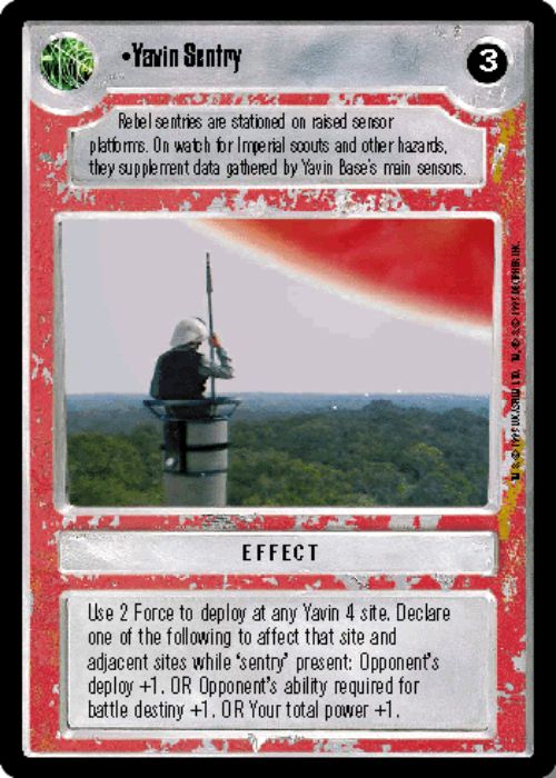 Star Wars CCG | Yavin Sentry - Premiere | The Nerd Merchant
