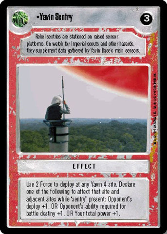 Star Wars CCG | Yavin Sentry - Premiere | The Nerd Merchant