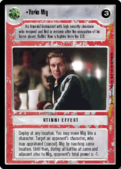 Star Wars CCG | Yerka Mig - Premiere | The Nerd Merchant