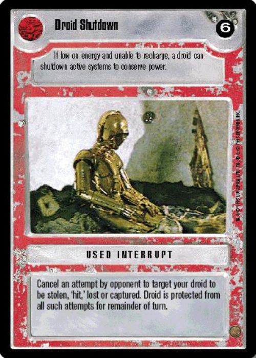 Star Wars CCG | Droid Shutdown - Premiere | The Nerd Merchant