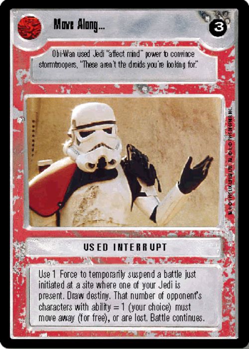 Star Wars CCG | Move Along... - Premiere | The Nerd Merchant