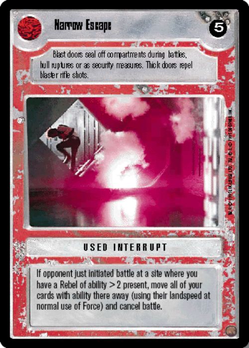 Star Wars CCG | Narrow Escape - Premiere | The Nerd Merchant