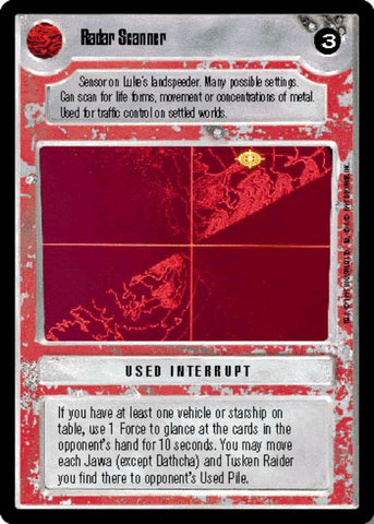 Star Wars CCG | Radar Scanner - Premiere | The Nerd Merchant