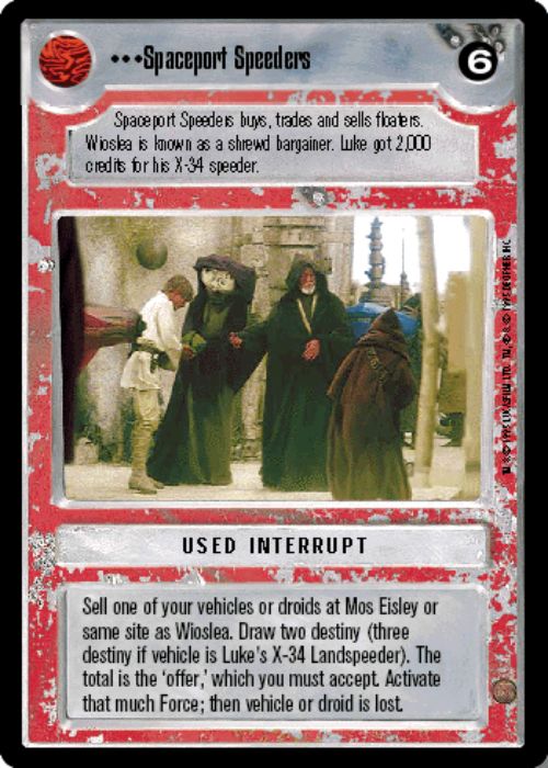 Star Wars CCG | Spaceport Speeders - Premiere | The Nerd Merchant