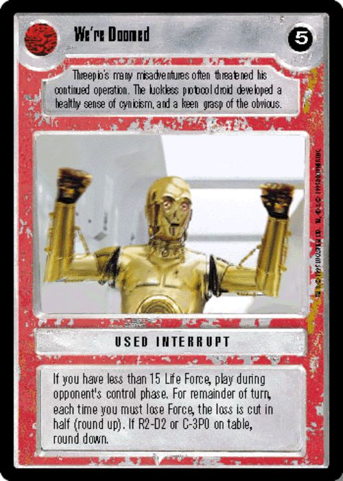 Star Wars CCG | We're Doomed - Premiere | The Nerd Merchant