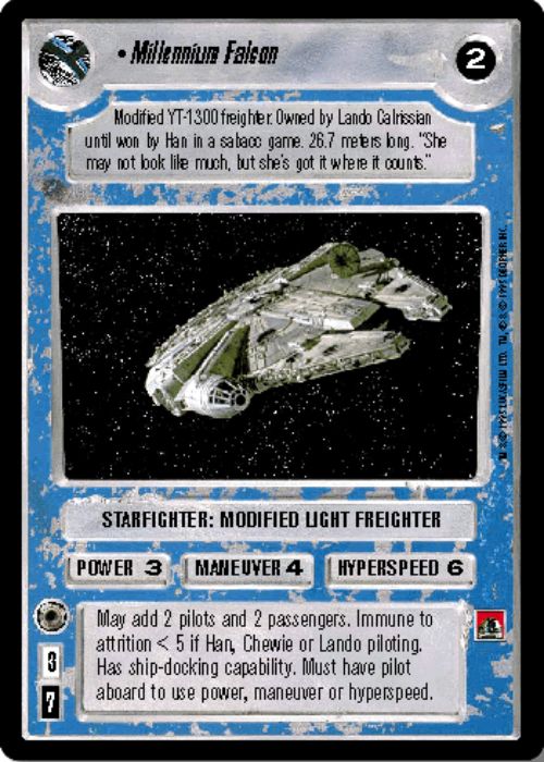 Star Wars CCG | Millennium Falcon - Premiere | The Nerd Merchant
