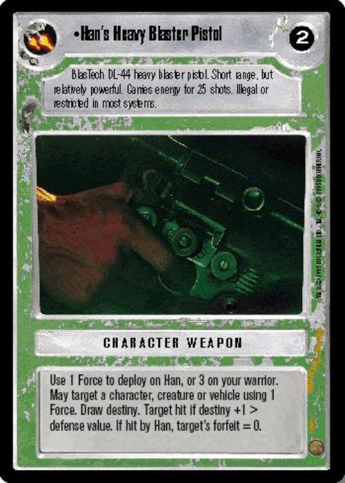Star Wars CCG | Han's Heavy Blaster Pistol - Premiere | The Nerd Merchant