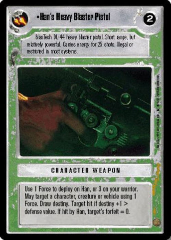 Star Wars CCG | Han's Heavy Blaster Pistol - Premiere | The Nerd Merchant