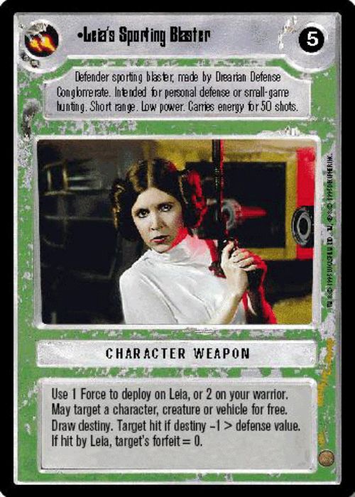 Star Wars CCG | Leia's Sporting Blaster - Premiere | The Nerd Merchant
