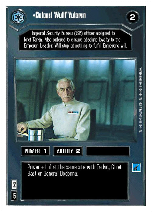 Star Wars CCG | Colonel Wullf Yularen - Premiere WB | The Nerd Merchant