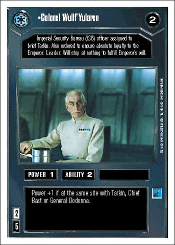 Star Wars CCG | Colonel Wullf Yularen - Premiere WB | The Nerd Merchant