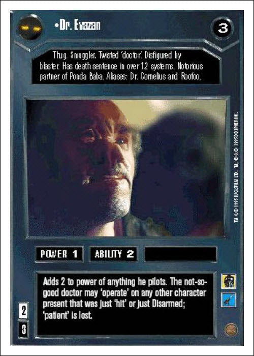 Star Wars CCG | Dr. Evazan - Premiere WB | The Nerd Merchant