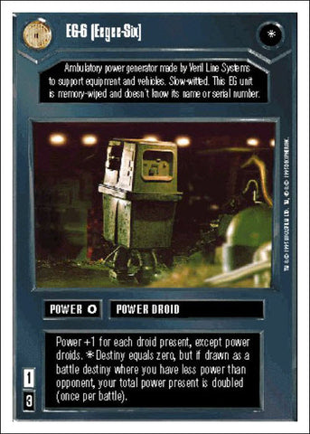 Star Wars CCG | EG-6 (Eegee-Six) - Premiere WB | The Nerd Merchant