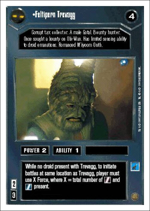 Star Wars CCG | Feltipern Trevagg - Premiere WB | The Nerd Merchant