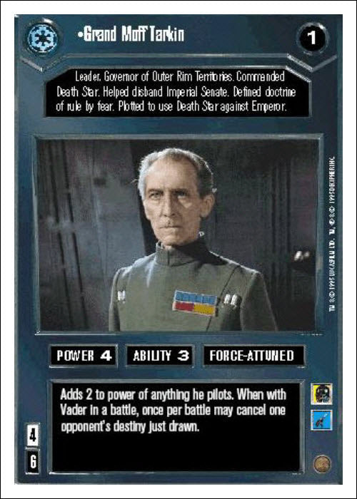 Star Wars CCG | Grand Moff Tarkin - Premiere WB | The Nerd Merchant