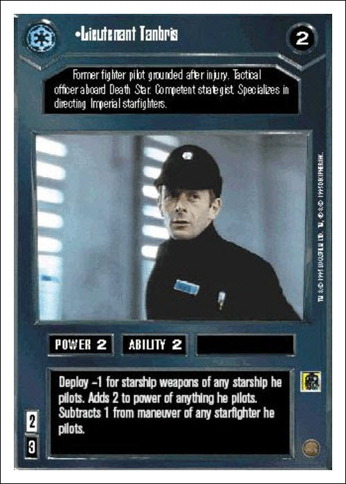 Star Wars CCG | Lieutenant Tanbris - Premiere WB | The Nerd Merchant