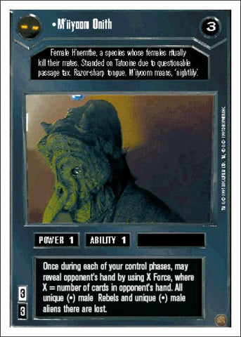 Star Wars CCG | M'iiyoom Onith - Premiere WB | The Nerd Merchant
