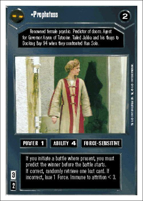 Star Wars CCG | Prophetess - Premiere WB | The Nerd Merchant