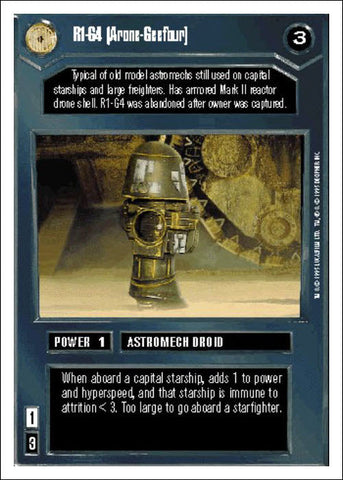 Star Wars CCG | R1-G4 (Arone-Geefour) - Premiere WB | The Nerd Merchant