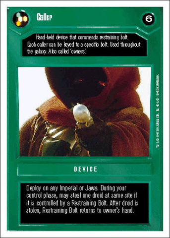 Star Wars CCG | Caller [Dark] - Premiere WB | The Nerd Merchant