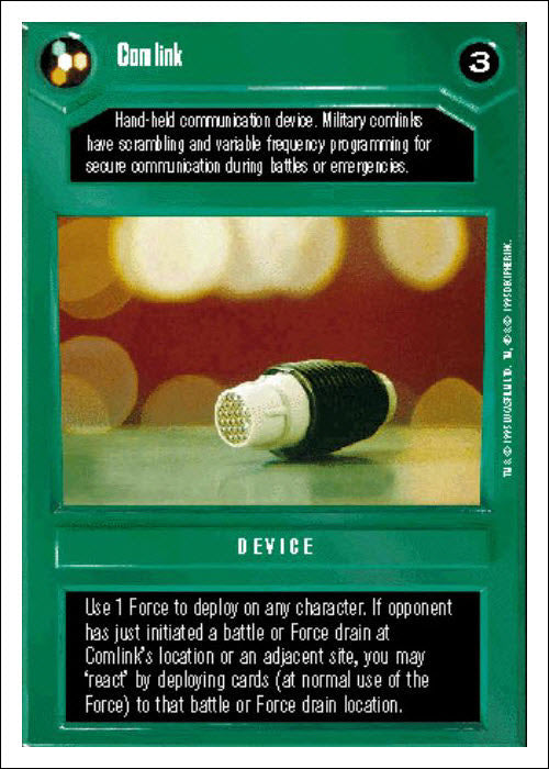 Star Wars CCG | Comlink - Premiere WB | The Nerd Merchant