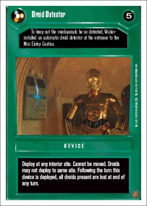 Star Wars CCG | Droid Detector - Premiere WB | The Nerd Merchant