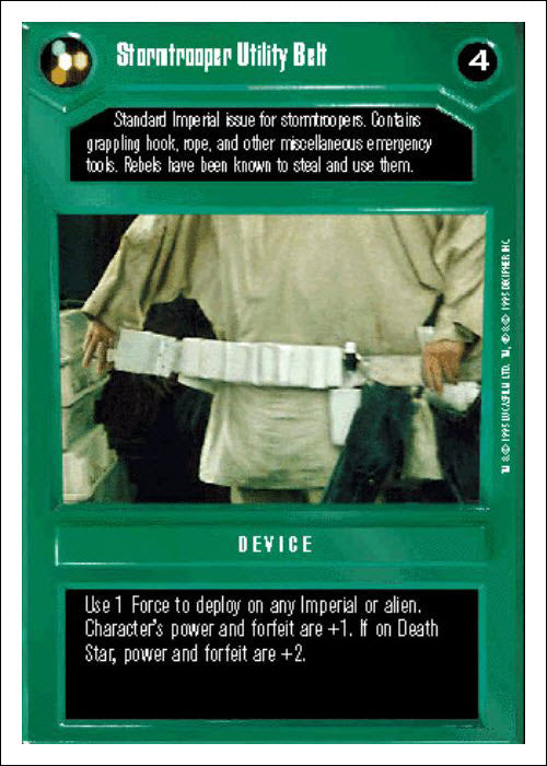 Star Wars CCG | Stormtrooper Utility Belt - Premiere WB | The Nerd Merchant
