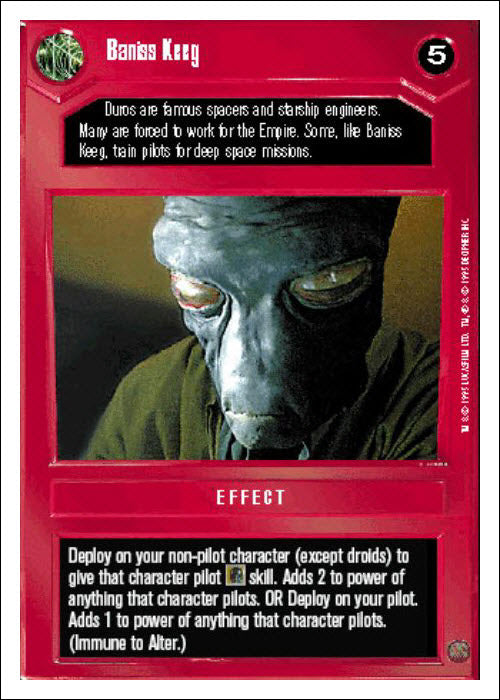 Star Wars CCG | Baniss Keeg - Premiere WB | The Nerd Merchant