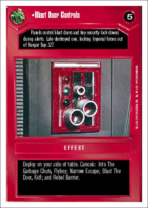 Star Wars CCG | Blast Door Controls - Premiere WB | The Nerd Merchant