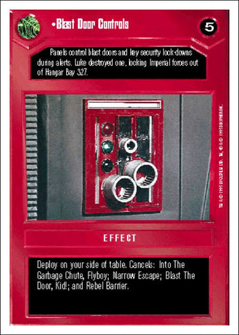 Star Wars CCG | Blast Door Controls - Premiere WB | The Nerd Merchant