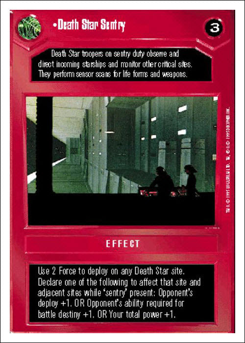Star Wars CCG | Death Star Sentry - Premiere WB | The Nerd Merchant