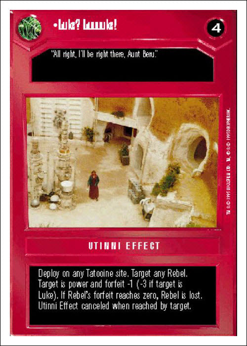 Star Wars CCG | Luke? Luuuuke! - Premiere WB | The Nerd Merchant