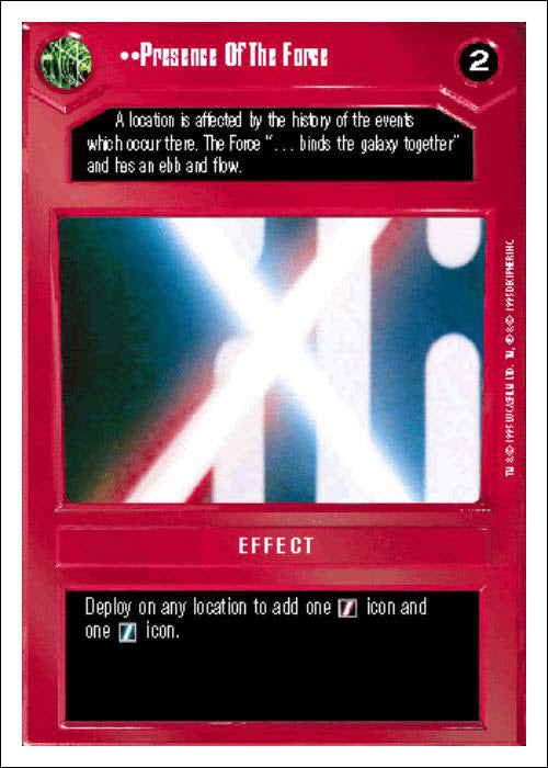 Star Wars CCG | Presence Of The Force - Premiere WB | The Nerd Merchant