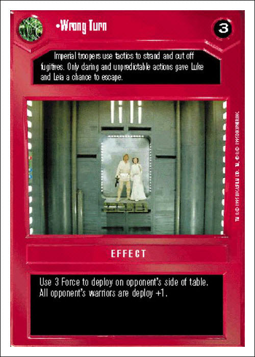 Star Wars CCG | Wrong Turn - Premiere WB | The Nerd Merchant
