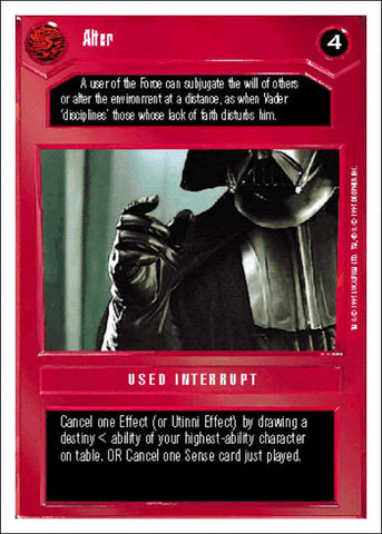 Star Wars CCG | Alter [Dark] - Premiere WB | The Nerd Merchant