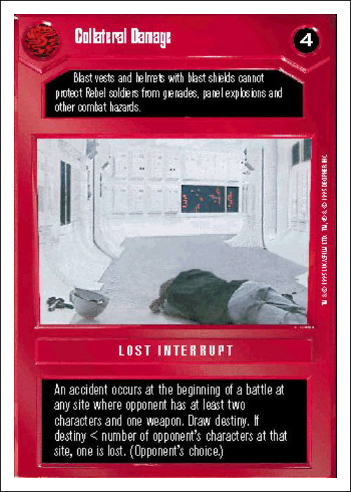 Star Wars CCG | Collateral Damage - Premiere WB | The Nerd Merchant