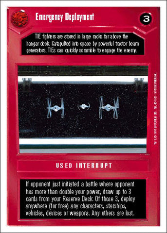 Star Wars CCG | Emergency Deployment - Premiere WB | The Nerd Merchant