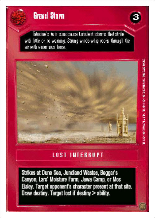 Star Wars CCG | Gravel Storm - Premiere WB | The Nerd Merchant