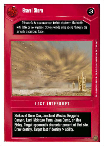 Star Wars CCG | Gravel Storm - Premiere WB | The Nerd Merchant