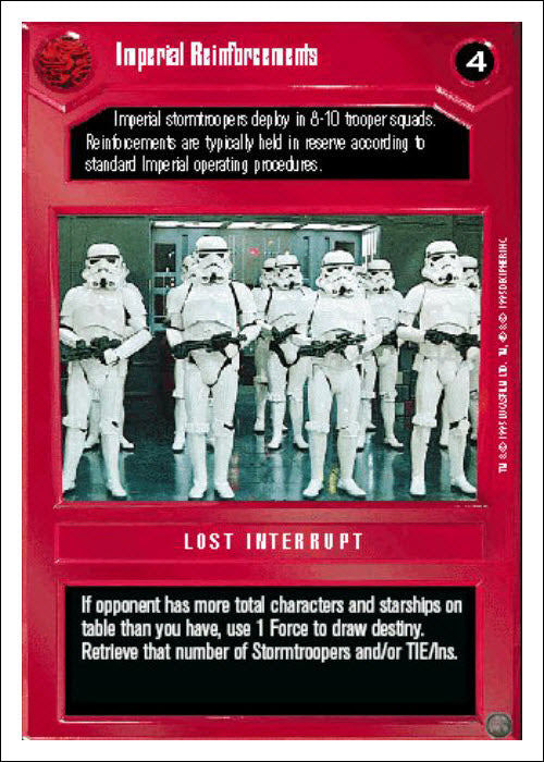 Star Wars CCG | Imperial Reinforcements - Premiere WB | The Nerd Merchant