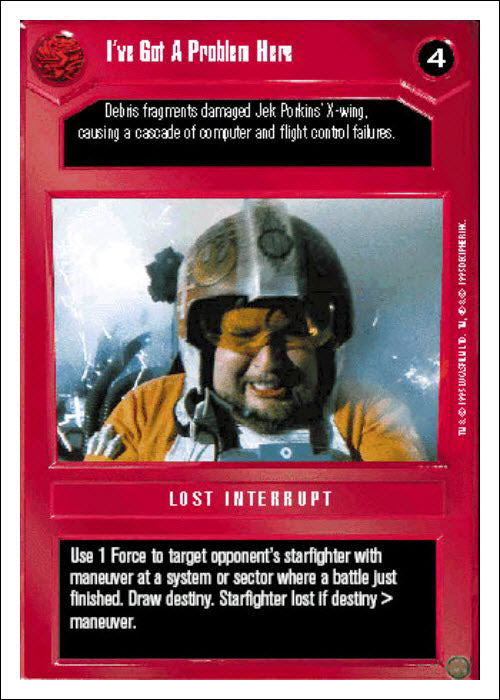 Star Wars CCG | I've Got A Problem Here - Premiere WB | The Nerd Merchant