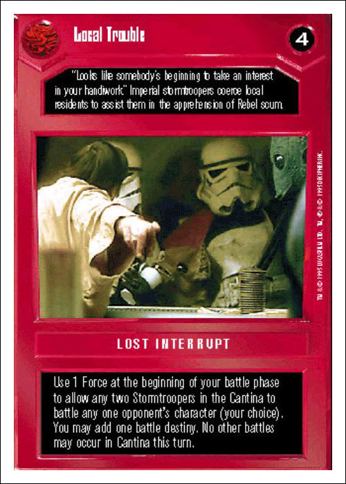 Star Wars CCG | Local Trouble - Premiere WB | The Nerd Merchant