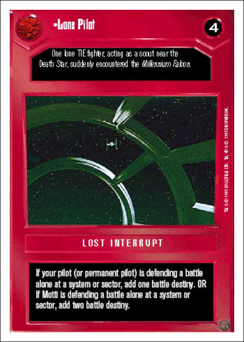 Star Wars CCG | Lone Pilot - Premiere WB | The Nerd Merchant