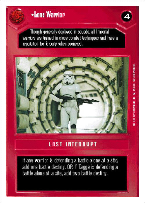 Star Wars CCG | Lone Warrior - Premiere WB | The Nerd Merchant