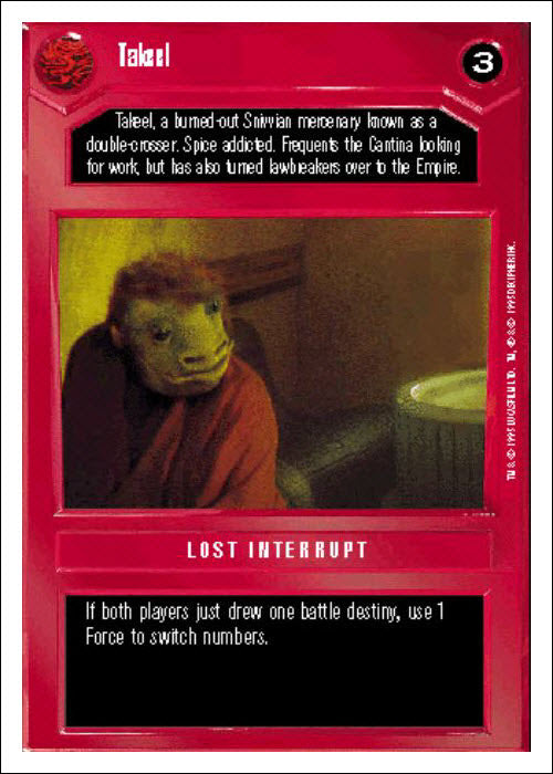 Star Wars CCG | Takeel - Premiere WB | The Nerd Merchant